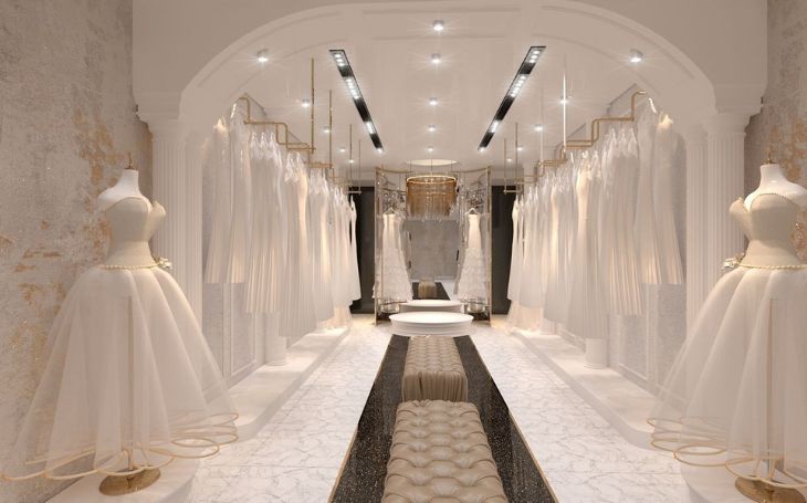 Thiết kế showroom áo cưới: Cập nhật xu hướng mới nhất