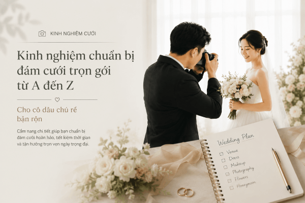 Kinh nghiệm chuẩn bị đám cưới trọn gói từ A đến Z cho cô dâu chú rể